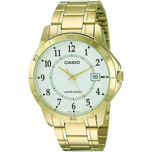Casio Men’s Analog Quartz Gold Tone Stainless Steel Watch