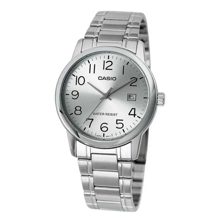 Casio Men’s Analog Quartz Silver Dial Stainless Steel Watch