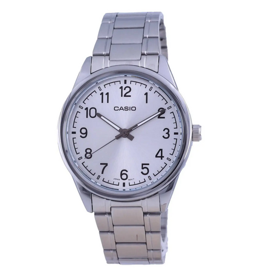 Casio Men’s Analog Quartz Silver Tone Dial Stainless Steel