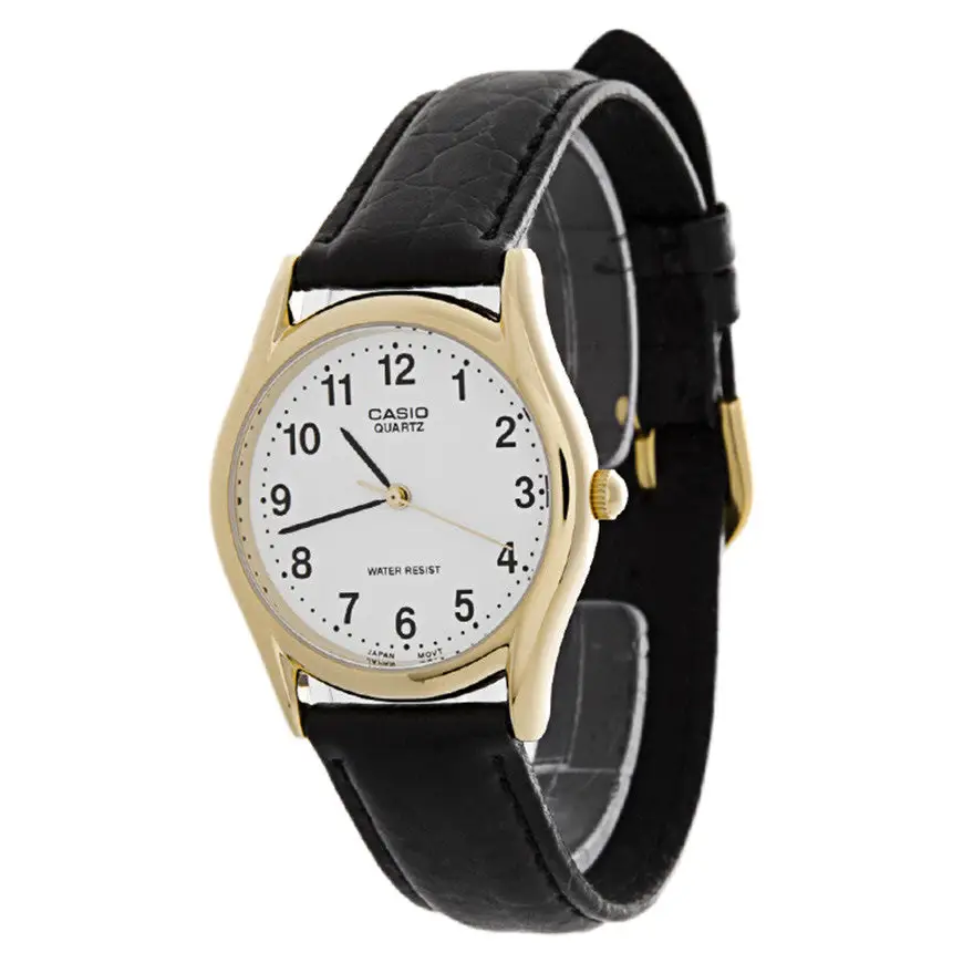 Casio Men’s Casual Classic Analog Black Leather Watch