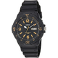 Casio Mens Classic Analog Quartz 100m Black Resin Watch