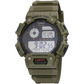 Casio Men’s Classic Digital 10-Yr Battery 100m Green Resin
