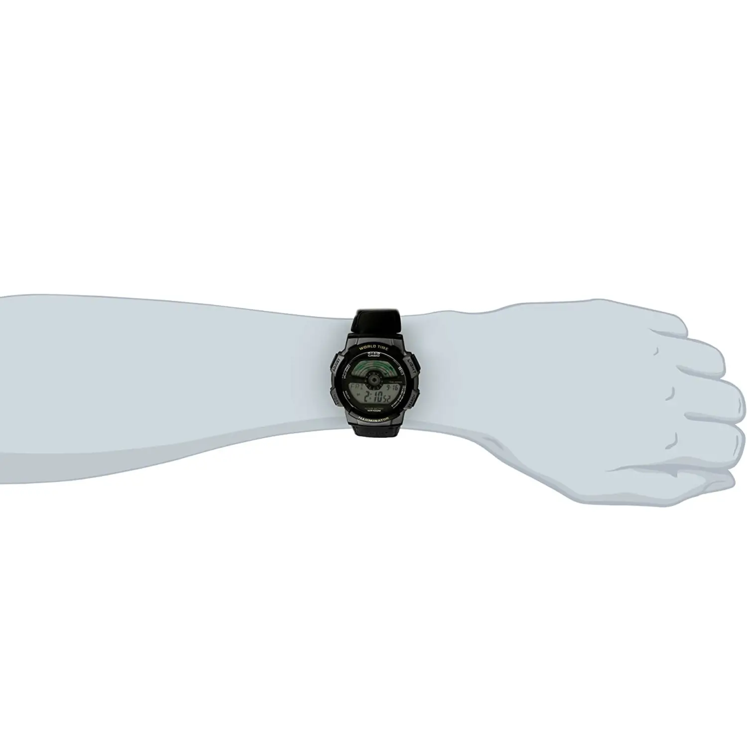 Casio Men’s Classic Digital Quartz 100m Resin/Black Nylon