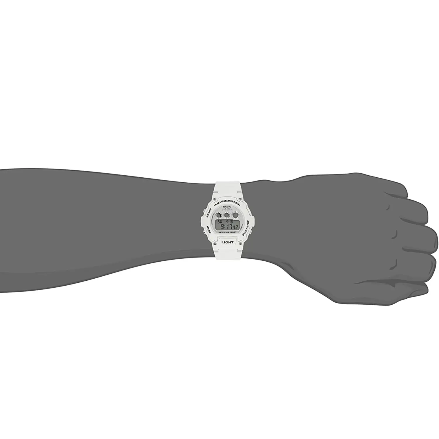 Casio Men’s Classic Illuminator Digital Quartz White Resin