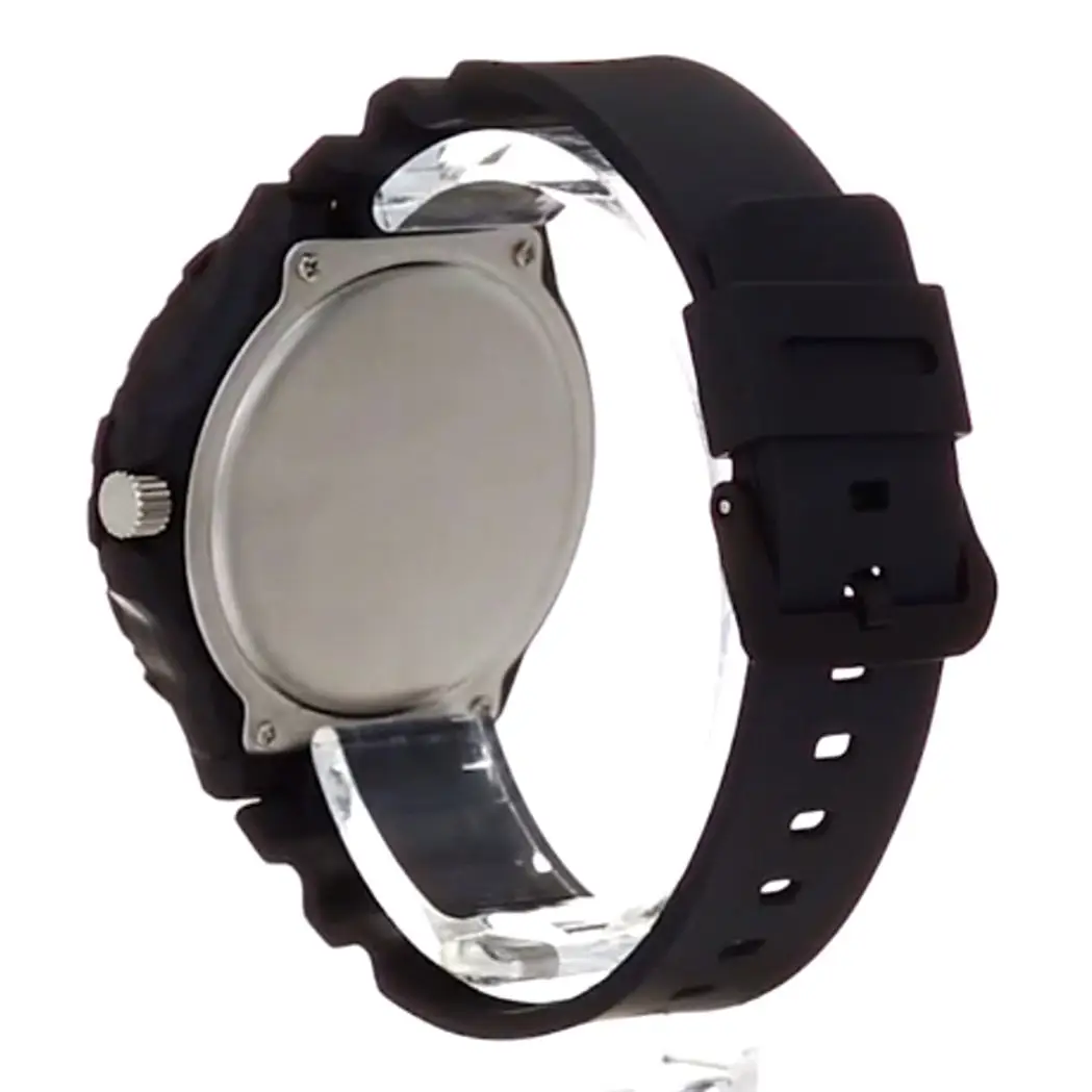 Casio Men’s Classic Quartz 100m 12/24 Hour Black Resin Watch