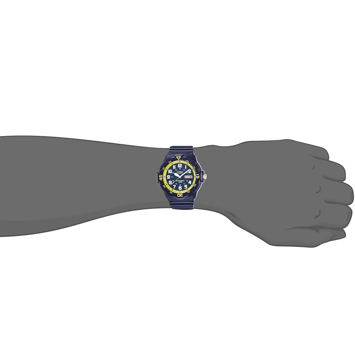 Casio Men’s Classic Quartz 100m Blue Resin Watch