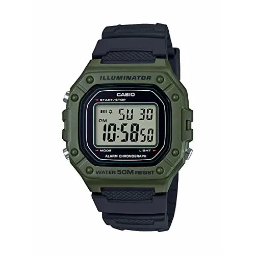 Casio Men’s ’Classic’ Quartz Stainless Steel and Resin Watch