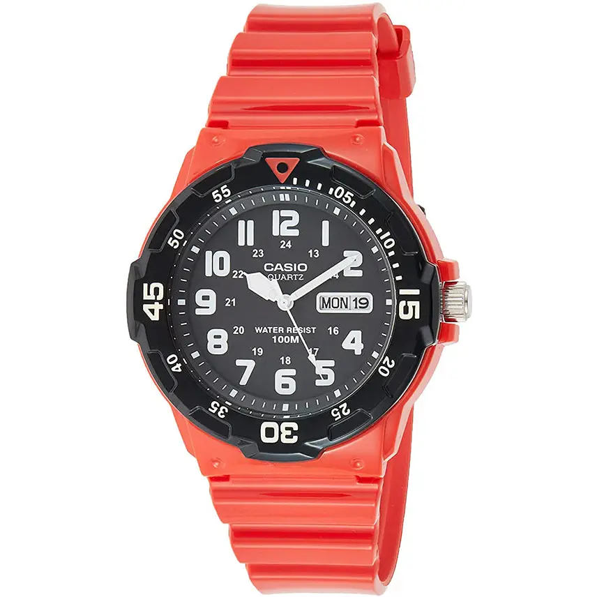 Casio Men’s Core MRW200HC-4BV Red Plastic Quartz Watch -