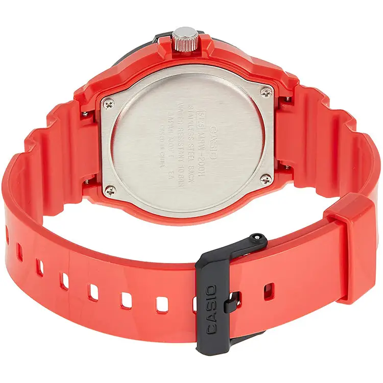Casio Men’s Core MRW200HC-4BV Red Plastic Quartz Watch -