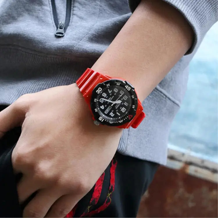 Casio Men’s Core MRW200HC-4BV Red Plastic Quartz Watch -