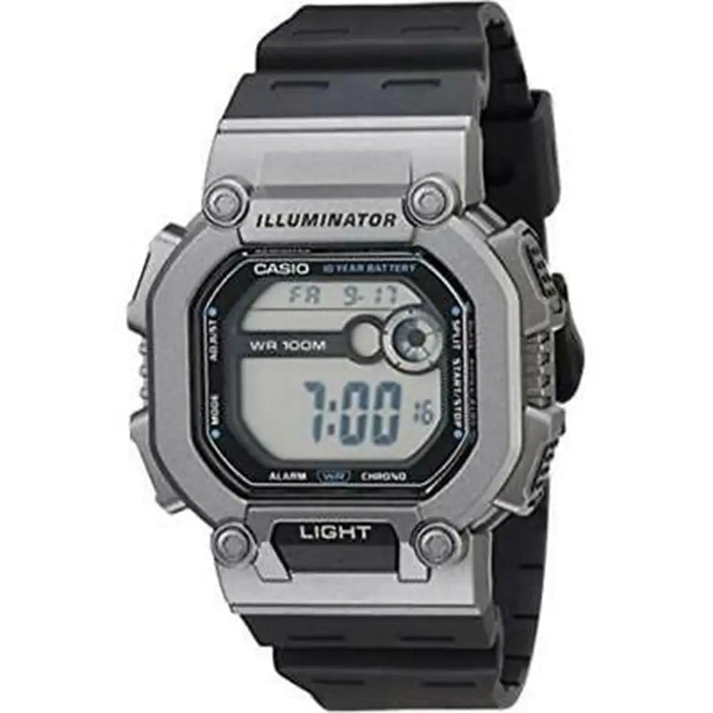 Casio Men’s Digital 10-Year Battery 100m Grey/Black Resin