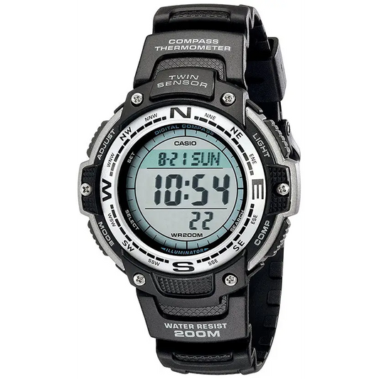 Casio Men’s Digital Compass Thermometer 200m Black Resin