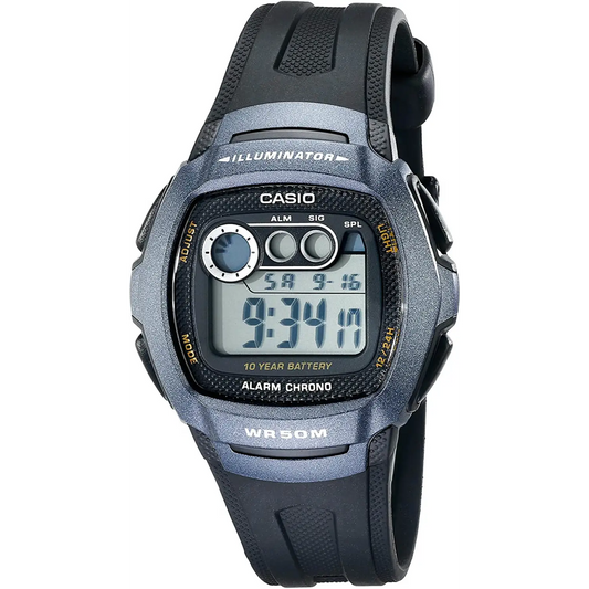 Casio Men’s Digital Quartz 10-Yr Battery Black Resin Watch