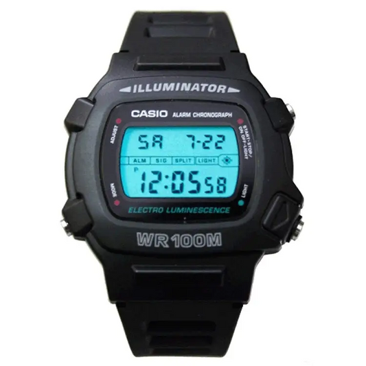 Casio Men’s Digital Quartz 100m Black Resin Watch W740-1V -