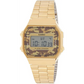 Casio Men’s Digital Quartz Gold Tone Stainless Steel Watch