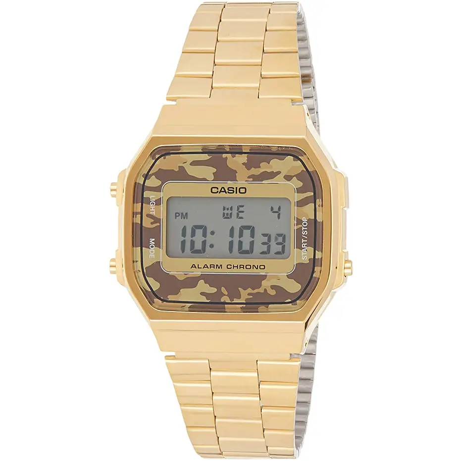 Casio Men’s Digital Quartz Gold Tone Stainless Steel Watch