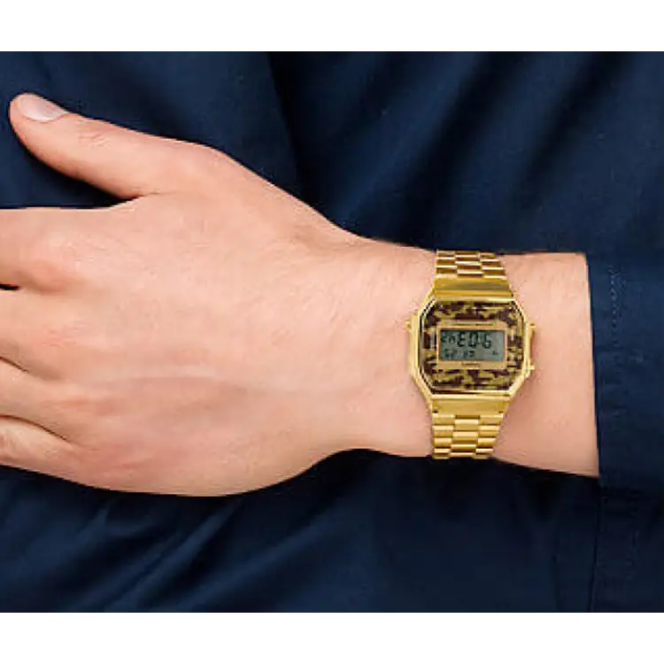 Casio Men’s Digital Quartz Gold Tone Stainless Steel Watch