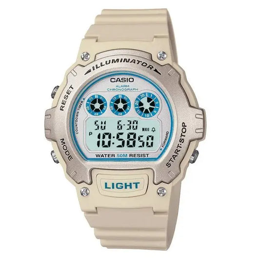 Casio Men’s Digital Quartz LED Light 7-Year Battery Grey