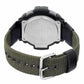 Casio Men’s Digital Quartz Twin Sensor 100m Green Nylon