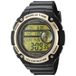 Casio Men’s Digital Quartz World Map 100m Black Resin Watch