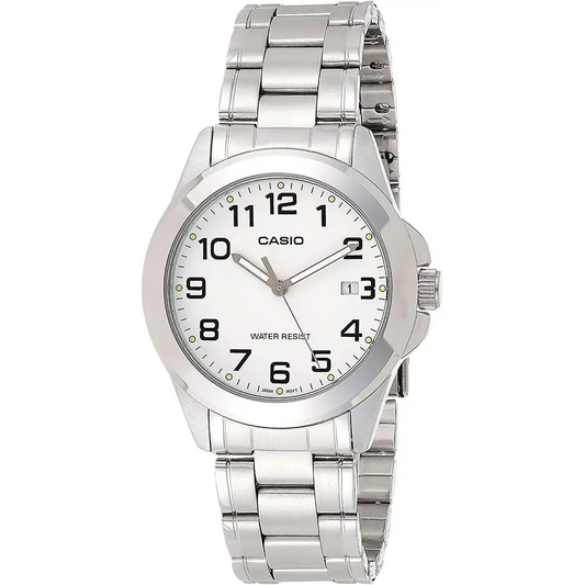 Casio Men’s Easy Reader Analog Quartz Stainless Steel Watch