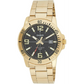 Casio Men’s Enticer Black Dial Gold Tone Stainless Steel