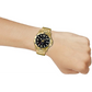 Casio Men’s Enticer Black Dial Gold Tone Stainless Steel