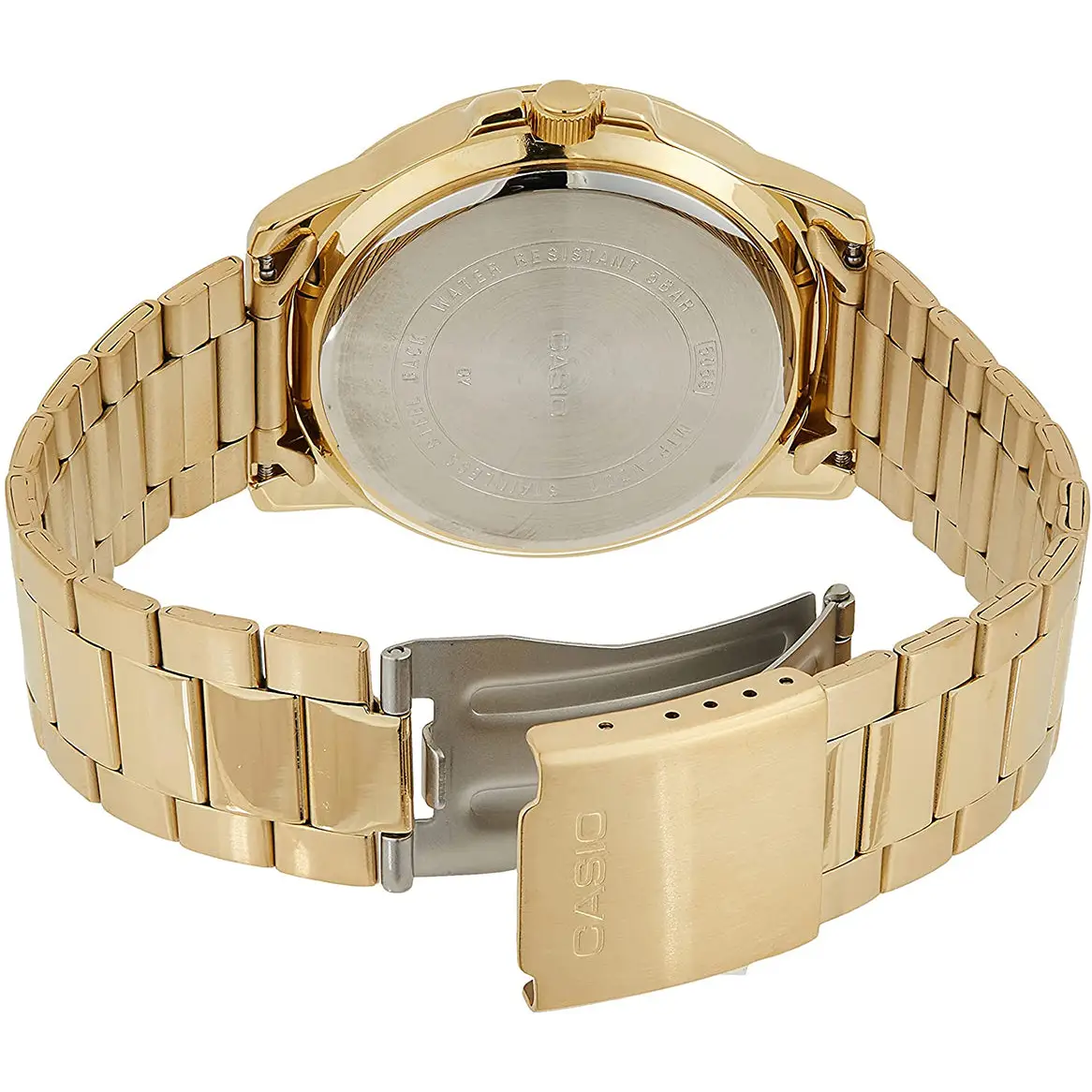 Casio Men’s Enticer Black Dial Gold Tone Stainless Steel