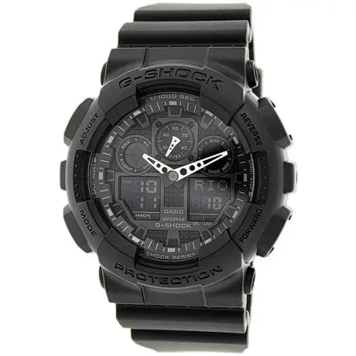 Casio Men’s G-Shock Black Resin Watch GA100-1A1 - Watches