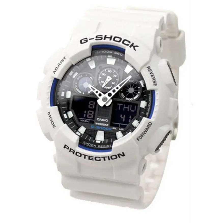Casio Men’s G-Shock X-Large White Sports Watch GA100A-7 -