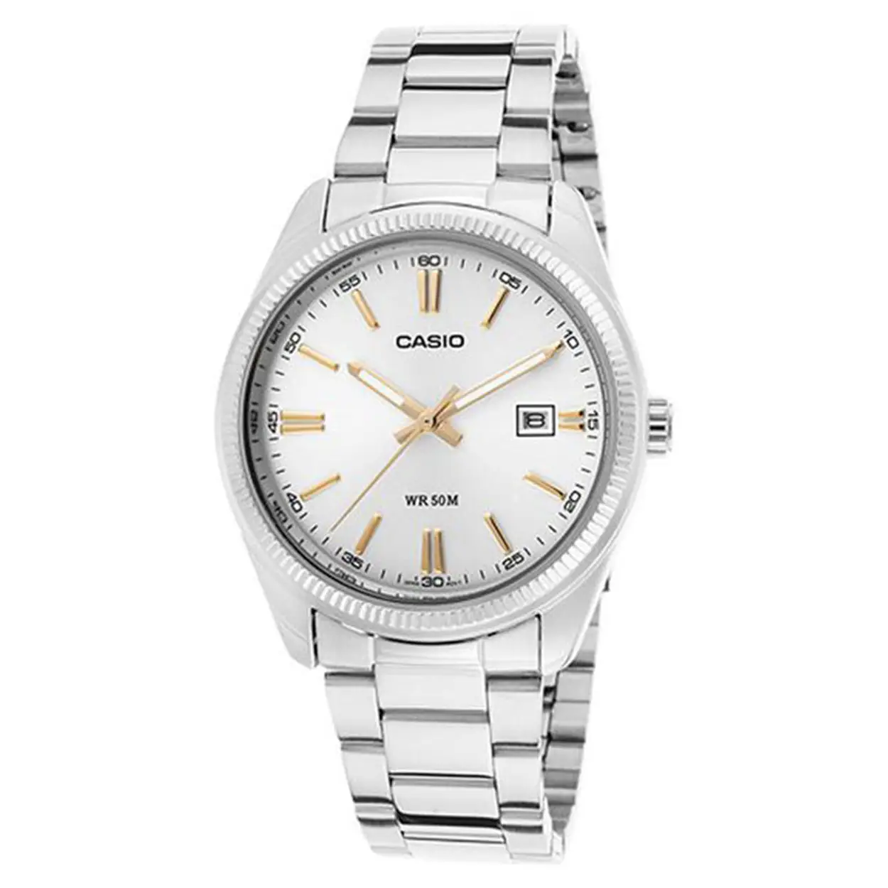 Casio Men’s General Quartz Silver Tone Dial Stainless Steel
