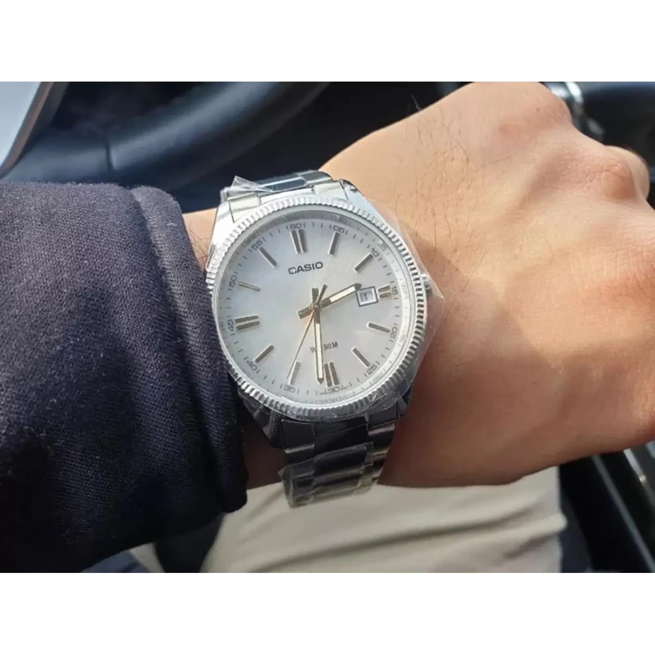 Casio Men’s General Quartz Silver Tone Dial Stainless Steel