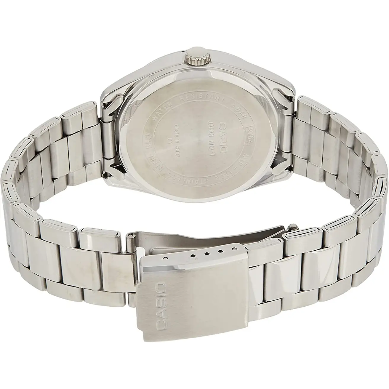 Casio Men’s General Quartz White Dial Stainless Steel Watch
