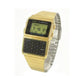 Casio Men’s Gold Plated Stainless Steel Databank Calculator