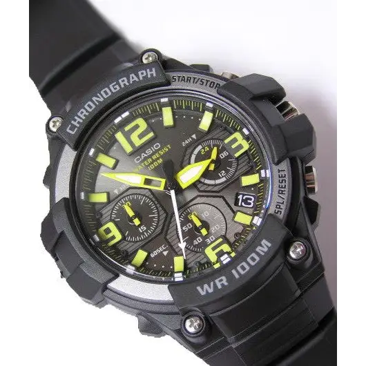 Casio Men’s Heavy Duty-Design Chronograph Black Watch