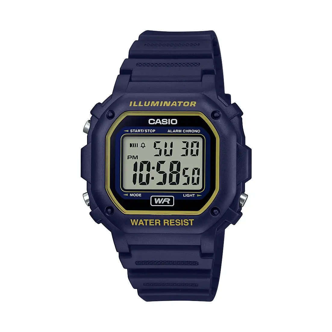 Casio Men’s Illuminator Digital Stopwatch Blue Resin Watch