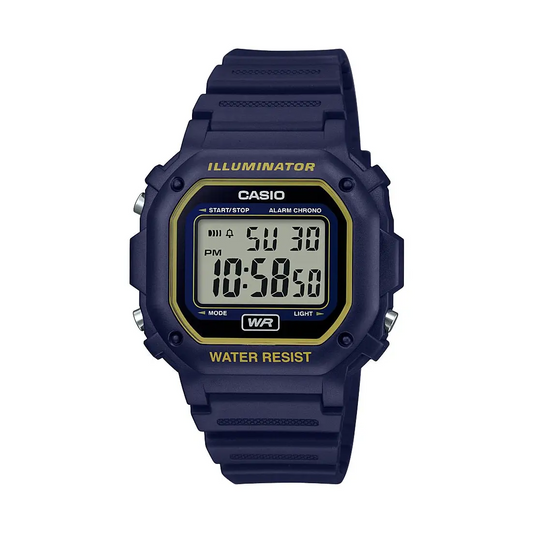 Casio Men’s Illuminator Digital Stopwatch Blue Resin Watch