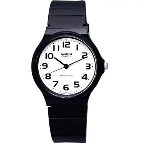 Casio Men’s MQ24-7B2 Analog Black Resin Strap Watch -