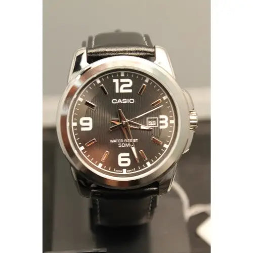 Casio Men’s MTP1314L-8AV Black Leather Quartz Watch