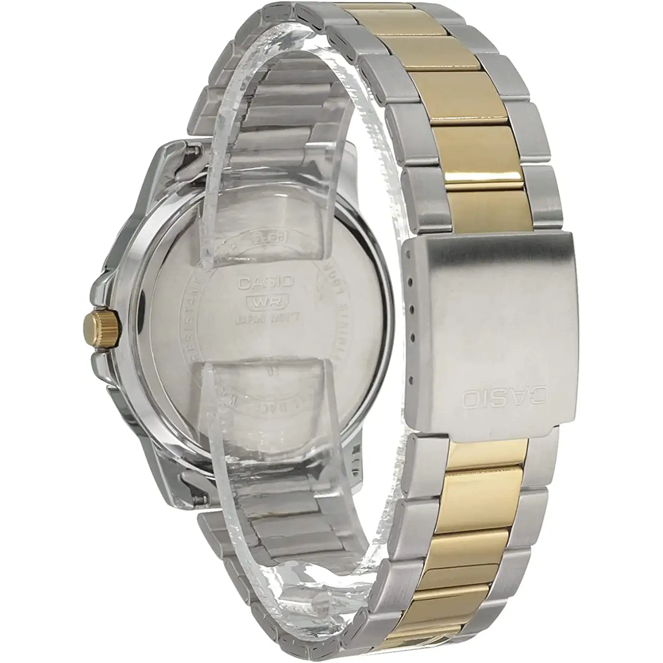Casio Men’s Quartz Beige Dial Two Tone Stainless Steel Watch