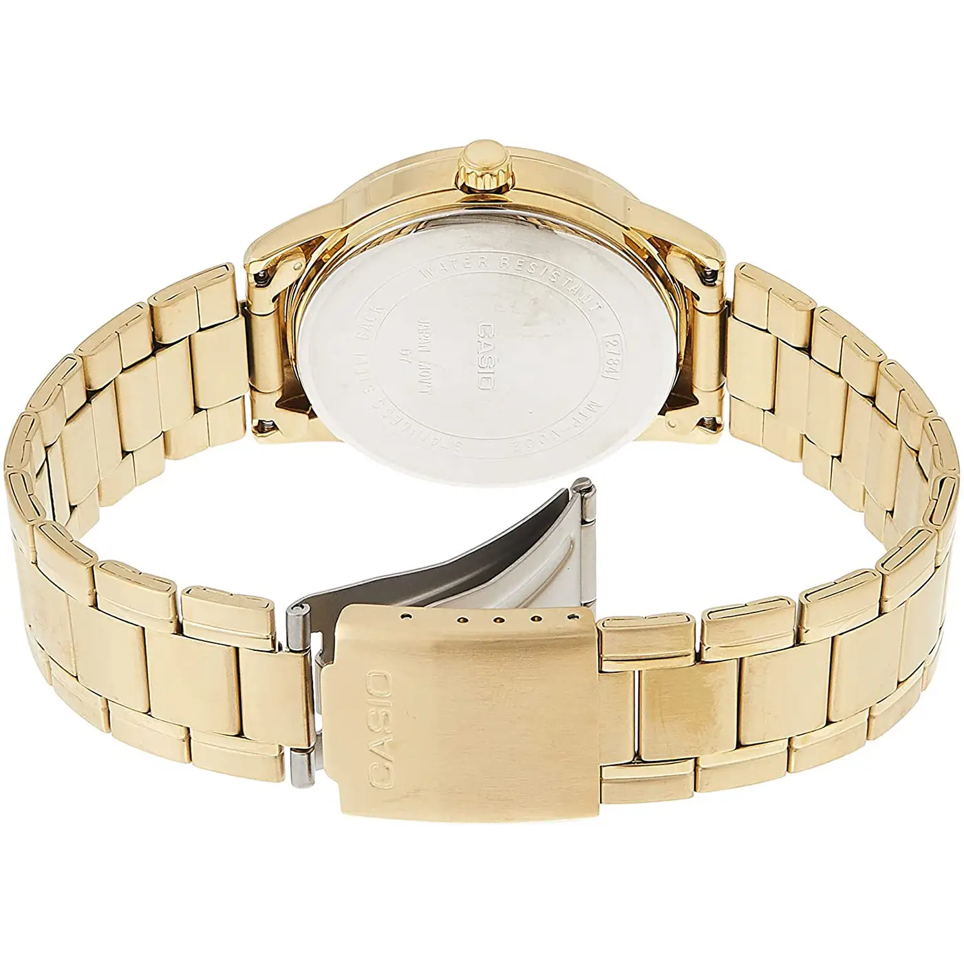Casio Men’s Quartz Black Dial Gold Tone Stainless Steel
