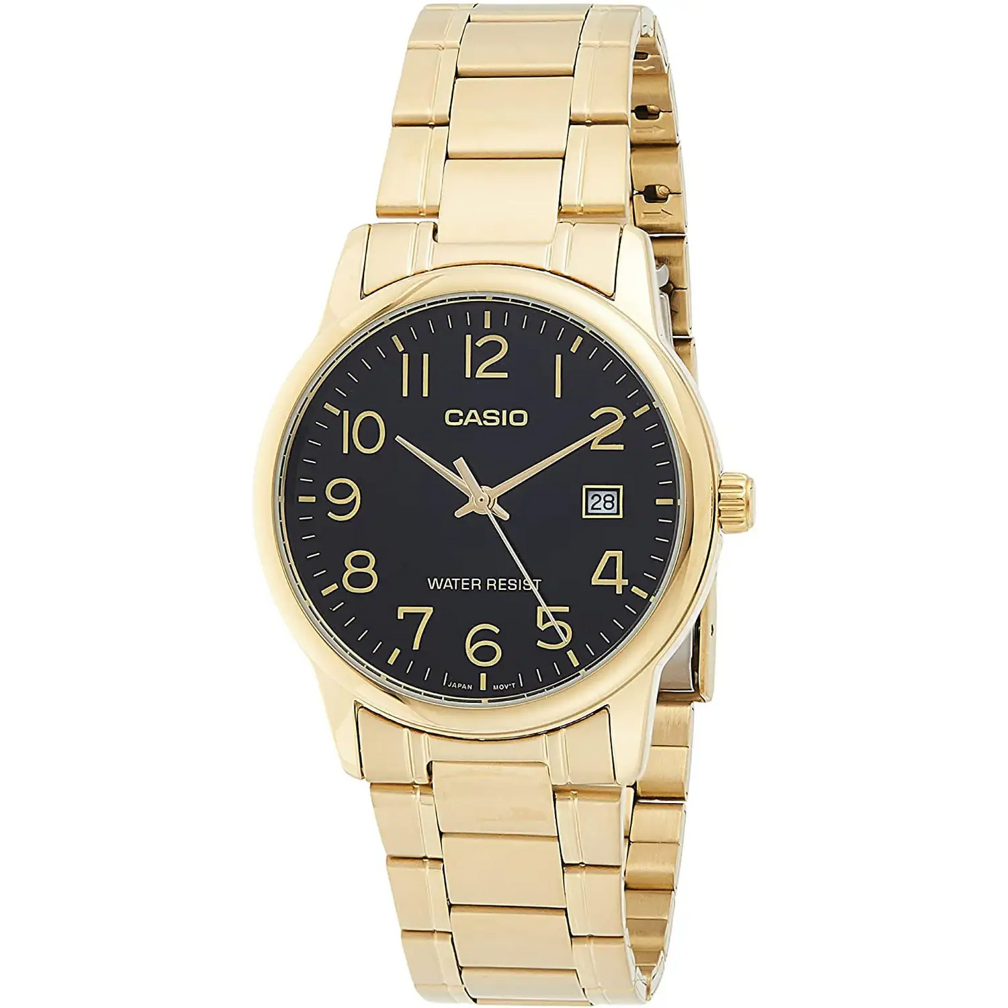Casio Men’s Quartz Black Dial Gold Tone Stainless Steel