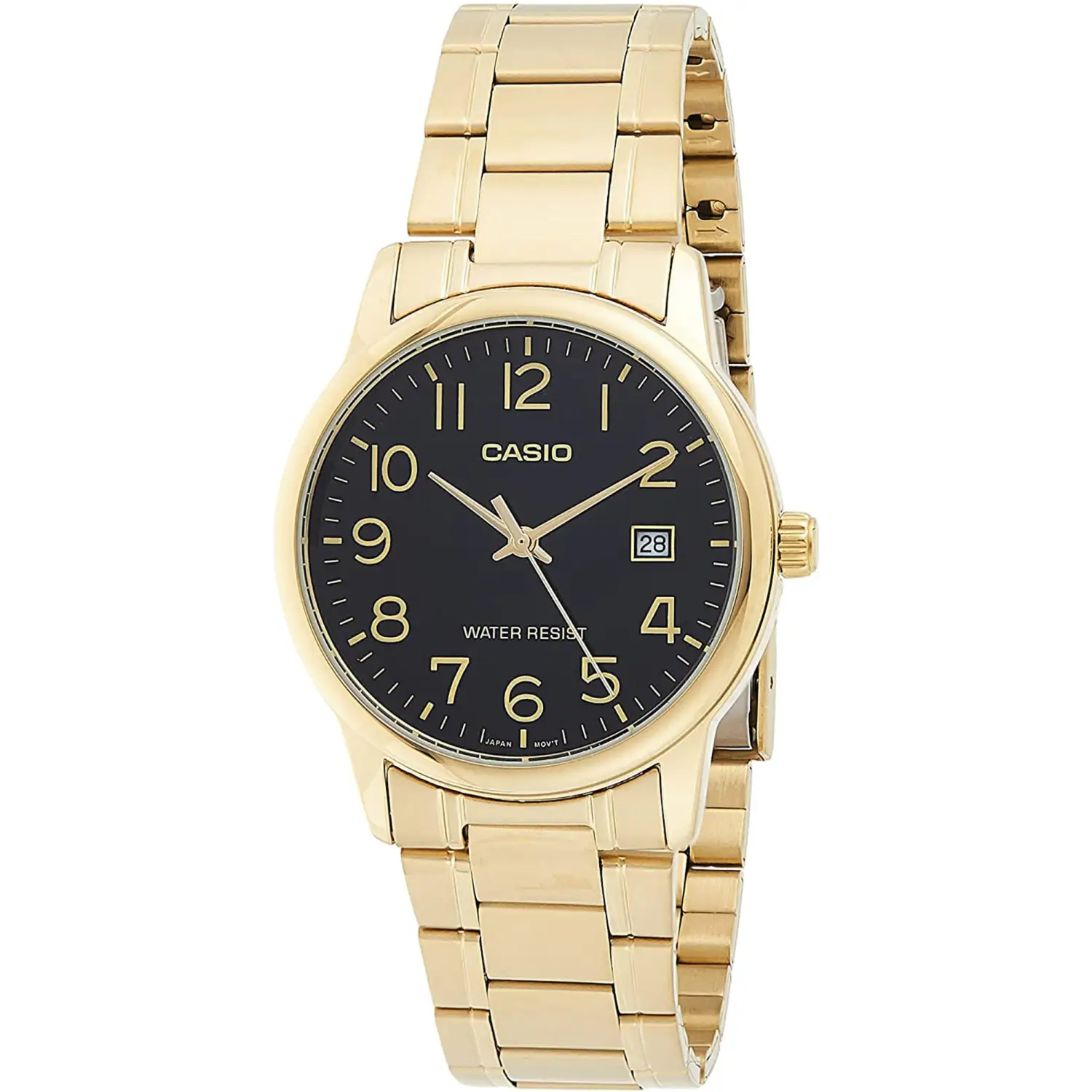 Casio Men’s Quartz Black Dial Gold Tone Stainless Steel