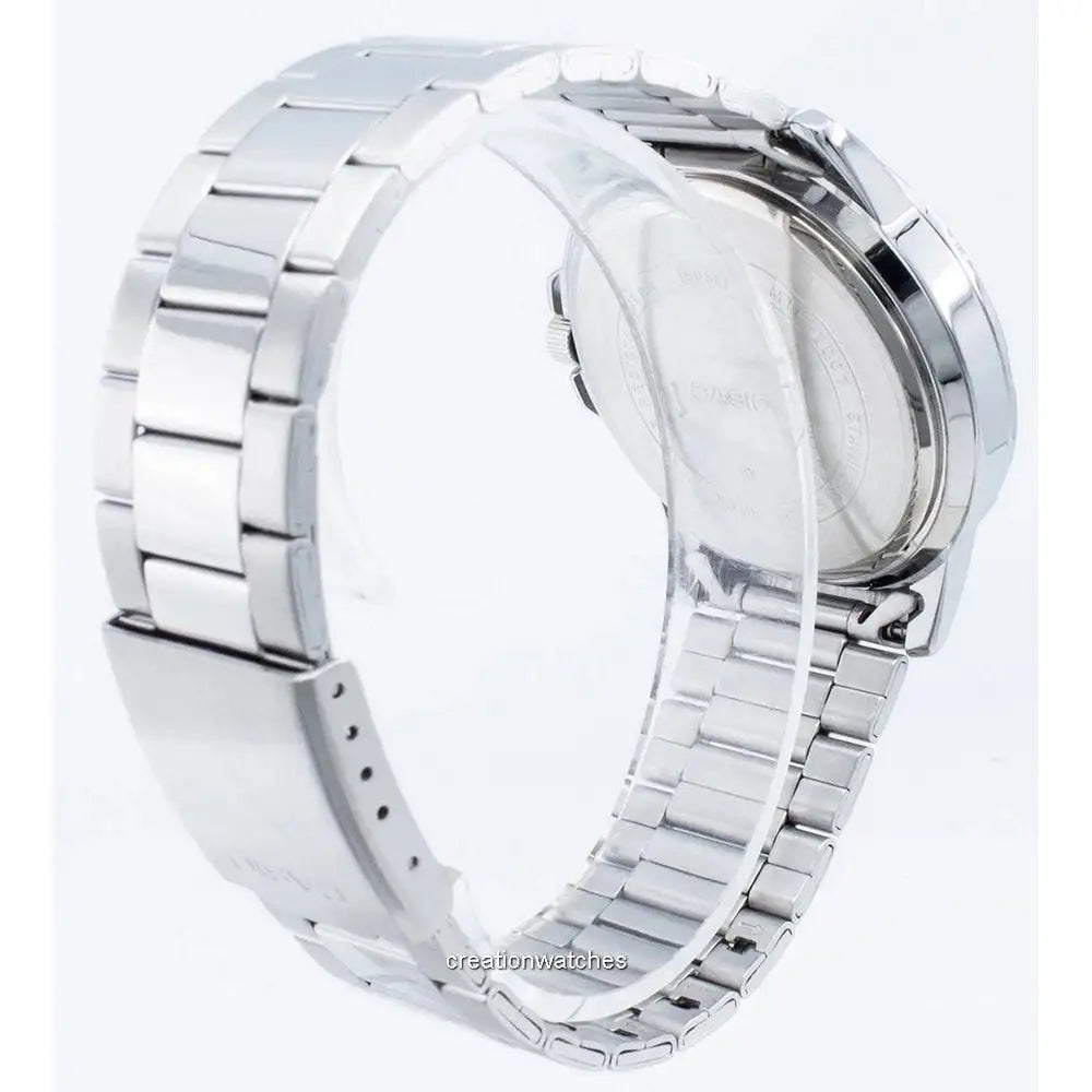 Casio Men’s Quartz Black Dial Stainless Steel Watch