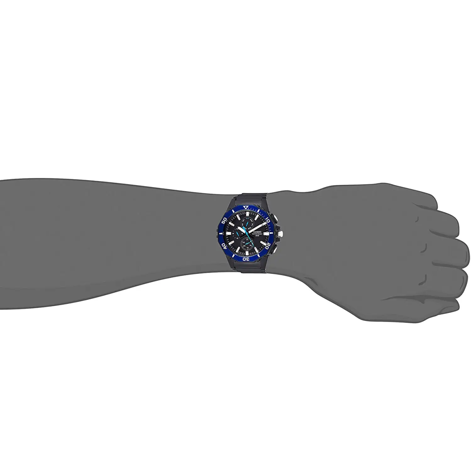 Casio Men’s Quartz Chronograph 100m Black Resin Watch