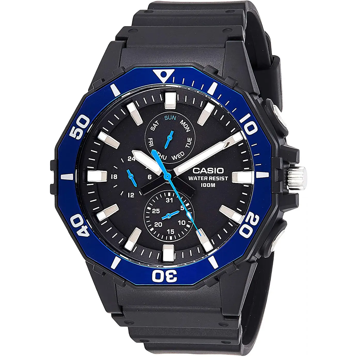 Casio Men’s Quartz Chronograph 100m Black Resin Watch