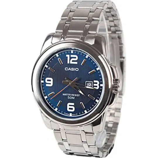 Casio Men’s Silver-Toned Stainless Steel Quartz Watch