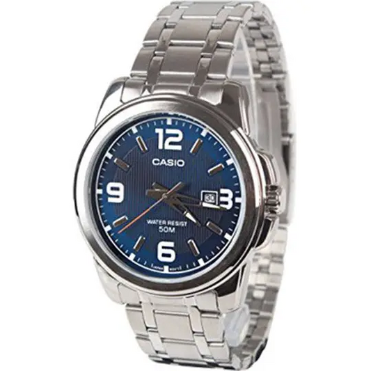 Casio Men’s Silver-Toned Stainless Steel Quartz Watch