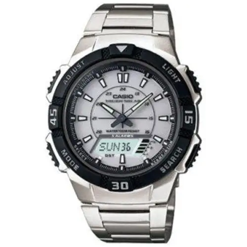 Casio Men’s Silver Tough Solar Sports Watch AQS800WD-7EV -