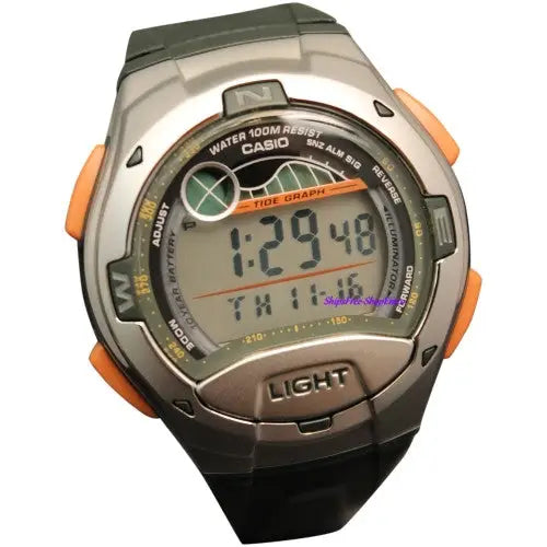 Casio Men’s Sport Tide Graph And Moon Phase Watch W753-3 -